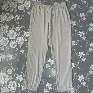 Eileen Fisher 100% Silk Drawstring Pants Sz Medium